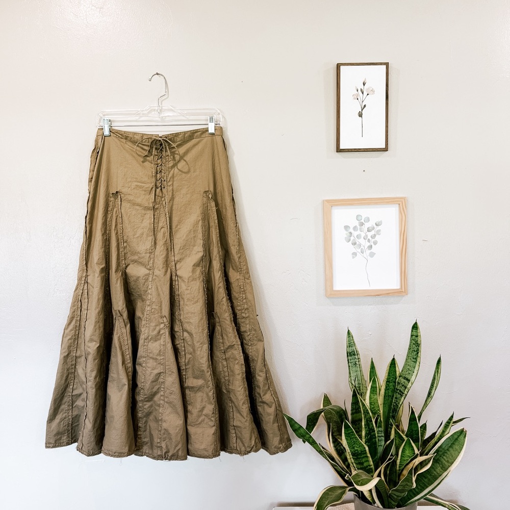 Cordelia 100% cotton fairy flare maxi skirt
